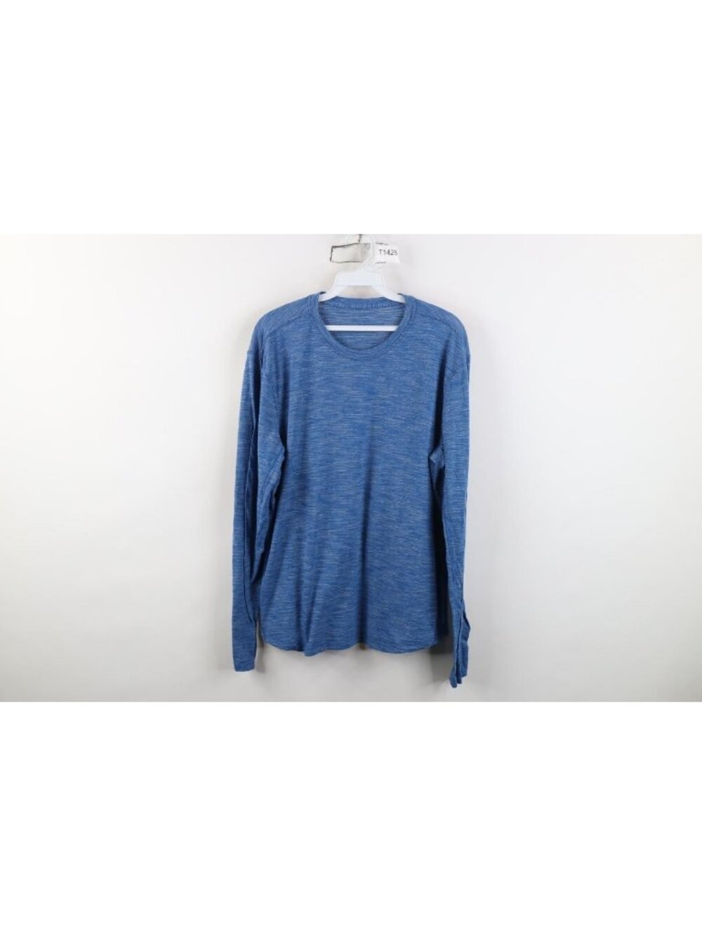 Lululemon Metal Vent Tech Jersey Knit Long Sleeve T-Shirt Mens Size M Blue Yoga